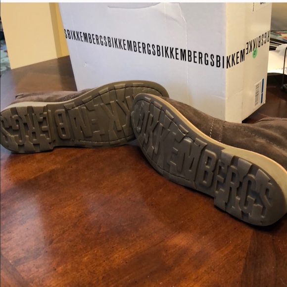 🥳HP:Dark Brown Leather Boho Bekkembergs Suede SlipOn Ankle Boots US7//37SoldOut - Picture 11 of 16